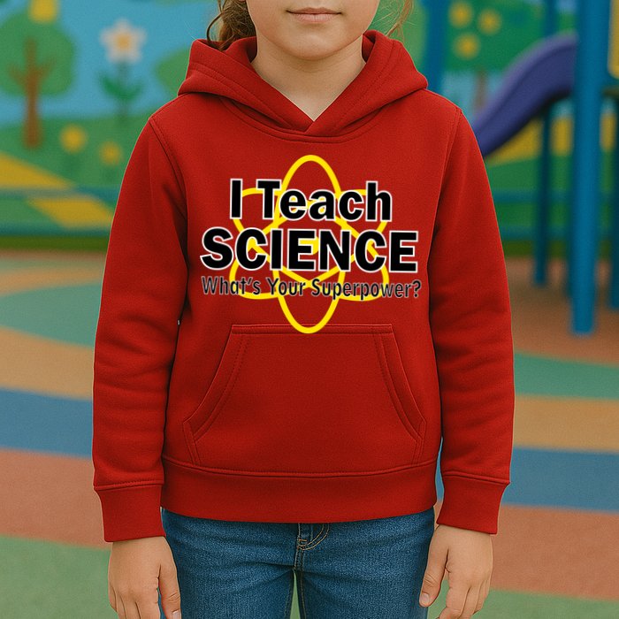 I Teach Science What's Your Superpower? Kids Hoodie