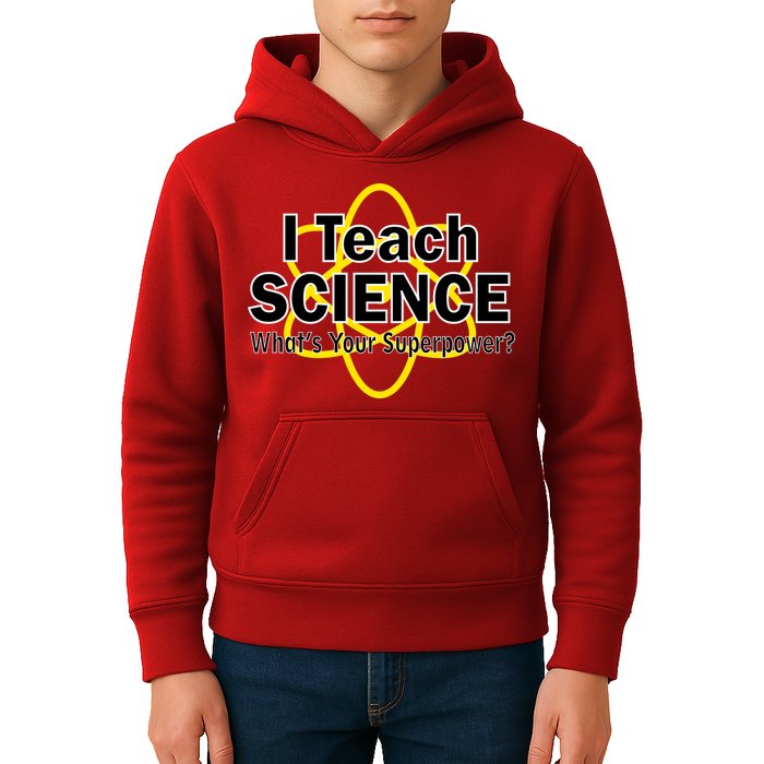 I Teach Science What's Your Superpower? Kids Hoodie