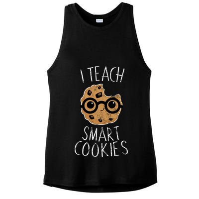 I Teach Smart Cookies Ladies PosiCharge Tri-Blend Wicking Tank