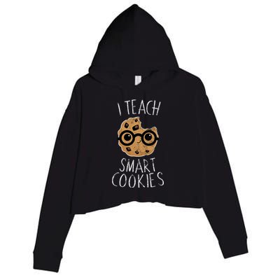 I Teach Smart Cookies Crop Fleece Hoodie