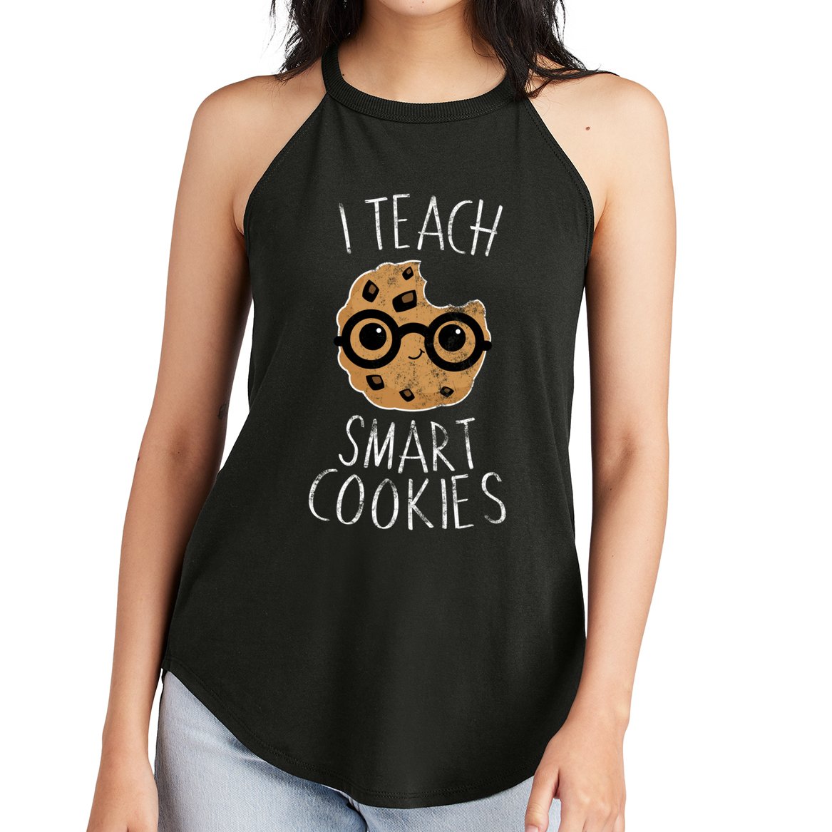 I Teach Smart Cookies Women's Perfect Tri Rocker Tank