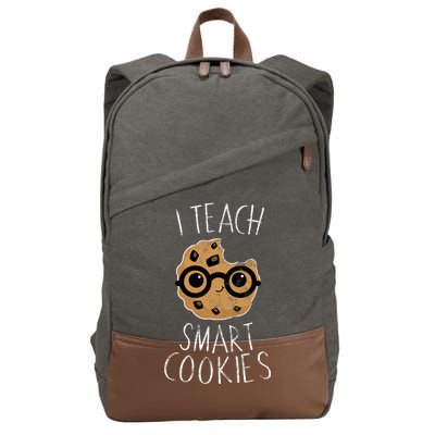 I Teach Smart Cookies Cotton Canvas Backpack