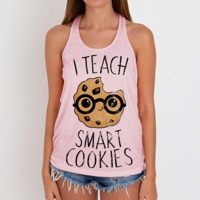 I Teach Smart Cookies Women's Knotted Racerback Tank