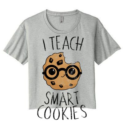 I Teach Smart Cookies Women's Crop Top Tee