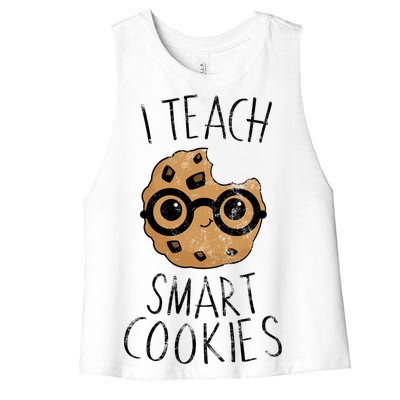 I Teach Smart Cookies Women's Racerback Cropped Tank