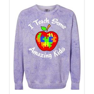 I Teach Some Amazing Kids Colorblast Crewneck Sweatshirt