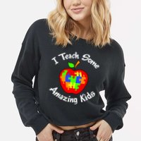 I Teach Some Amazing Kids Cropped Pullover Crew