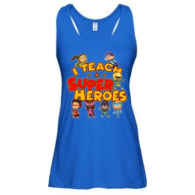 I Teach Superheroes Ladies Essential Flowy Tank
