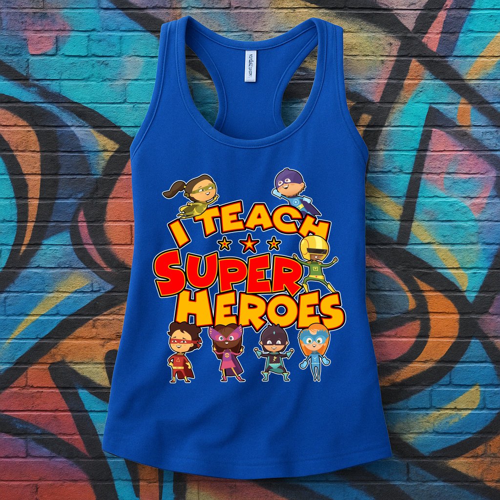I Teach Superheroes Womens Tank Top