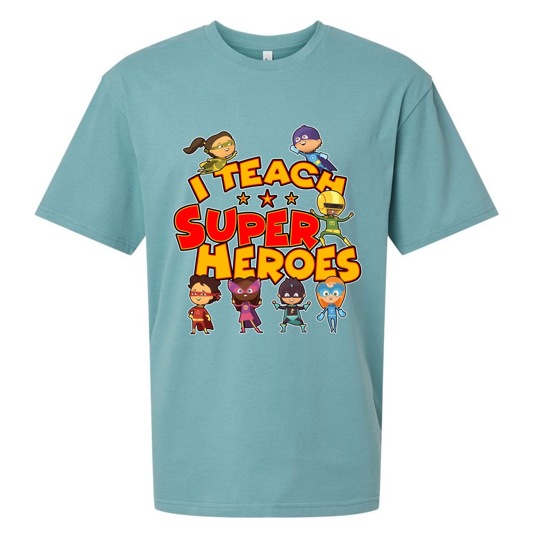 I Teach Superheroes Sueded Cloud Jersey T-Shirt