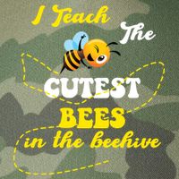 I Teach The Cutest Bees In The Hive Legacy Tie Dye Trucker Hat