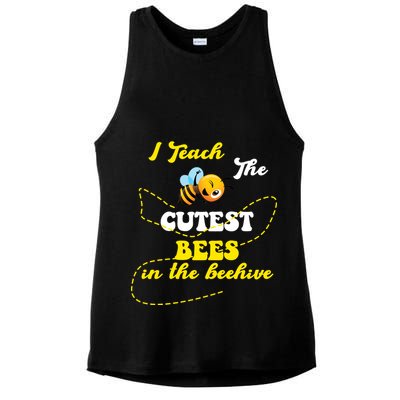 I Teach The Cutest Bees In The Hive Ladies PosiCharge Tri-Blend Wicking Tank
