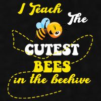 I Teach The Cutest Bees In The Hive Ladies PosiCharge Tri-Blend Wicking Tank