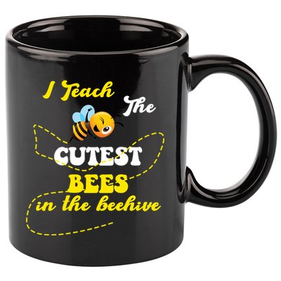 I Teach The Cutest Bees In The Hive 11oz C Handle Ceramic Mug