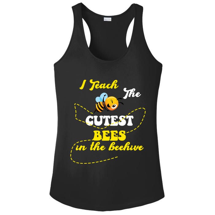 I Teach The Cutest Bees In The Hive Ladies PosiCharge Competitor Racerback Tank
