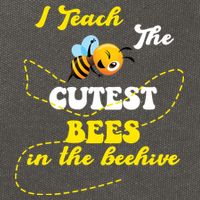 I Teach The Cutest Bees In The Hive Cotton Canvas Backpack