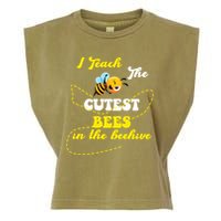 I Teach The Cutest Bees In The Hive Garment-Dyed Women's Muscle Tee