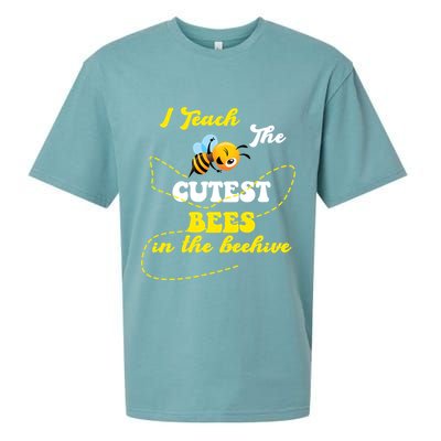 I Teach The Cutest Bees In The Hive Sueded Cloud Jersey T-Shirt