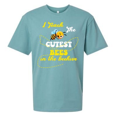 I Teach The Cutest Bees In The Hive Sueded Cloud Jersey T-Shirt