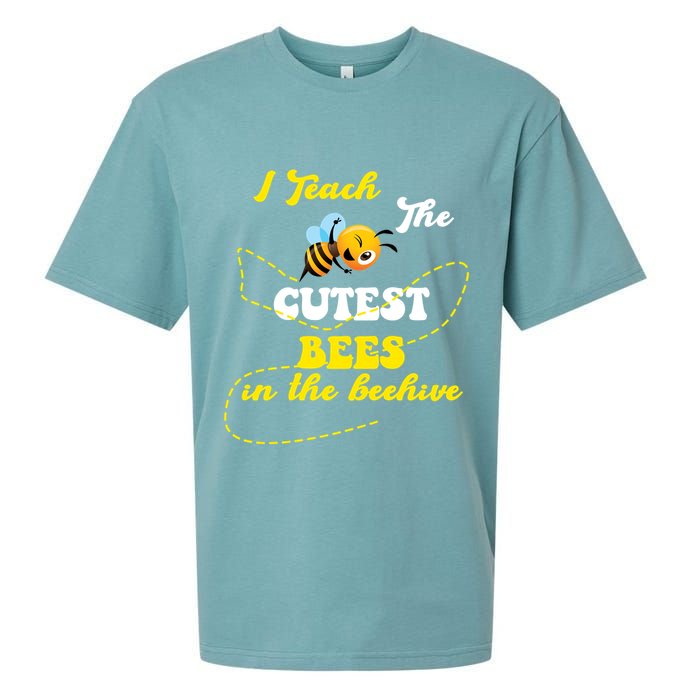 I Teach The Cutest Bees In The Hive Sueded Cloud Jersey T-Shirt