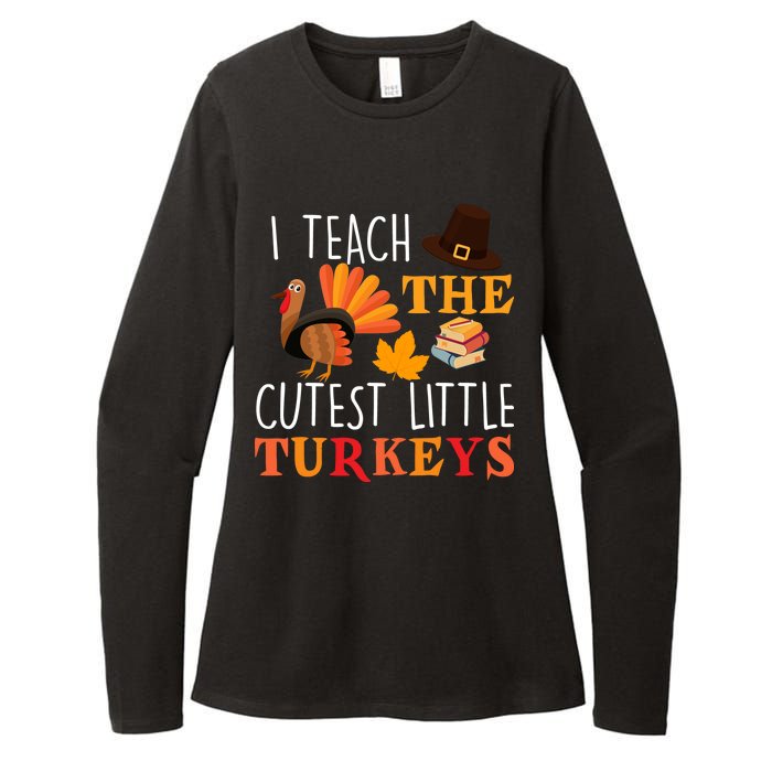 I Teach The Cutest Little Turkeys Womens CVC Long Sleeve Shirt