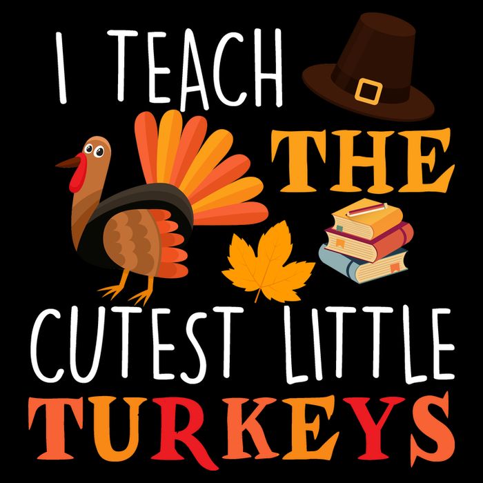 I Teach The Cutest Little Turkeys Youth Performance Sprint T-Shirt