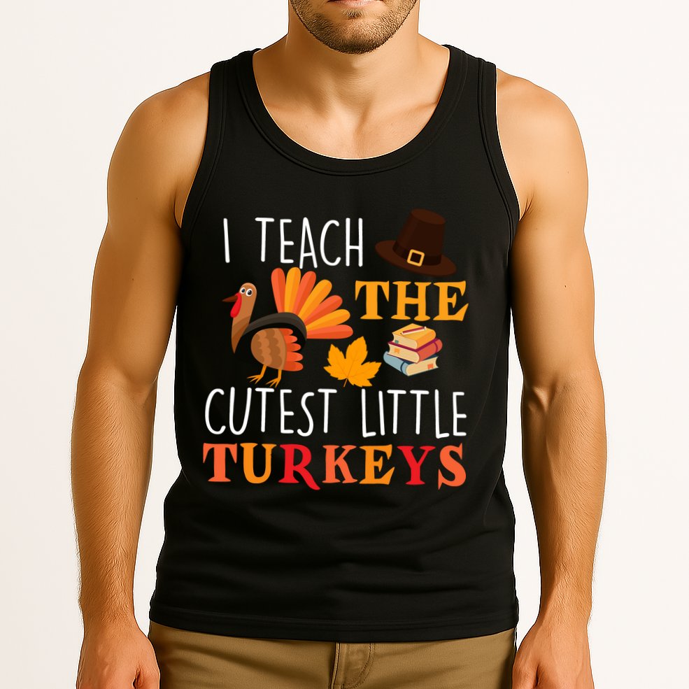 I Teach The Cutest Little Turkeys Tank Top