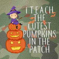 I Teach The Cutest Pumpkins in the Patch Legacy Tie Dye Trucker Hat