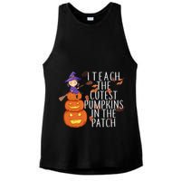 I Teach The Cutest Pumpkins in the Patch Ladies PosiCharge Tri-Blend Wicking Tank