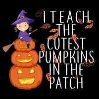 I Teach The Cutest Pumpkins in the Patch 7-Panel Snapback Hat