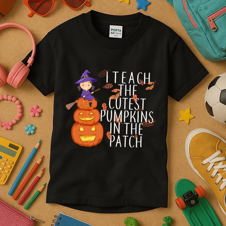 I Teach The Cutest Pumpkins in the Patch Kids T-Shirt