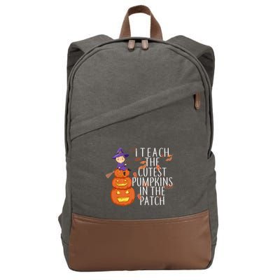 I Teach The Cutest Pumpkins in the Patch Cotton Canvas Backpack