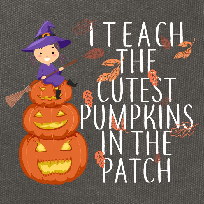 I Teach The Cutest Pumpkins in the Patch Cotton Canvas Backpack