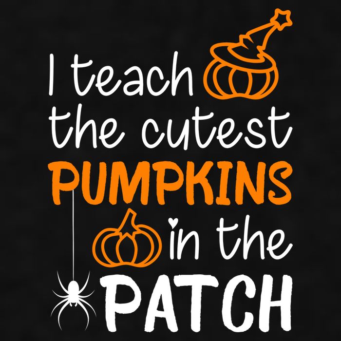 I Teach The Cutest Pumpkins in the Patch Halloween Teacher Ladies PosiCharge Tri-Blend Wicking Tank