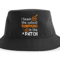 I Teach The Cutest Pumpkins in the Patch Halloween Teacher Sustainable Bucket Hat