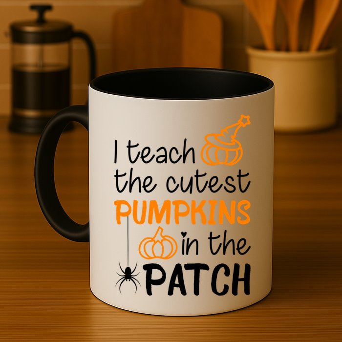 I Teach The Cutest Pumpkins in the Patch Halloween Teacher Mug