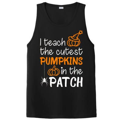 I Teach The Cutest Pumpkins in the Patch Halloween Teacher PosiCharge Competitor Tank