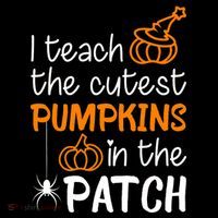I Teach The Cutest Pumpkins in the Patch Halloween Teacher PosiCharge Competitor Tank