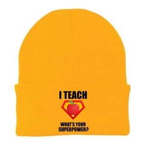 I Teach What Your Superpower? Knit Cap Winter Beanie