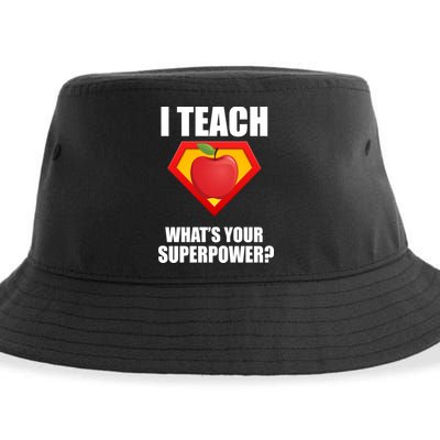 I Teach What Your Superpower? Sustainable Bucket Hat