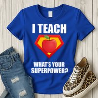 I Teach What Your Superpower? Womens T-Shirt