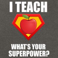 I Teach What Your Superpower? Cotton Canvas Backpack