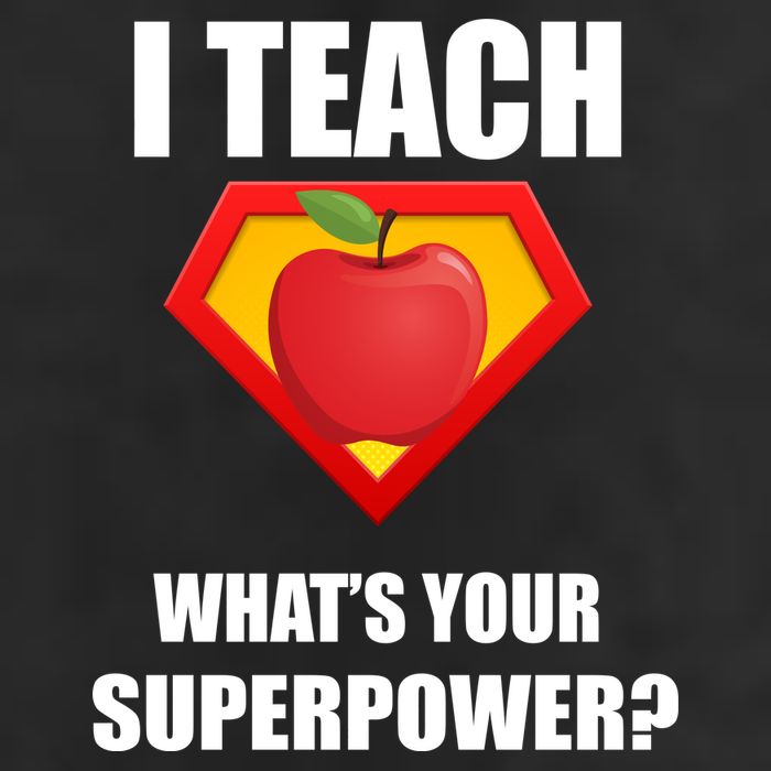 I Teach What Your Superpower? Funny Teacher Cool Comfort Performance Bucket Hat