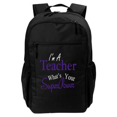 I Teach What's Your Super Power Backpack