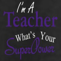 I Teach What's Your Super Power Crop Fleece Hoodie