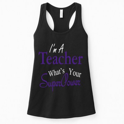 I Teach What's Your Super Power Womens Tank Top