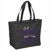 I Teach What's Your Super Power Zip Tote Bag
