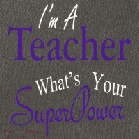 I Teach What's Your Super Power Cotton Canvas Backpack