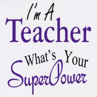 I Teach What's Your Super Power Garment-Dyed Sweatshirt