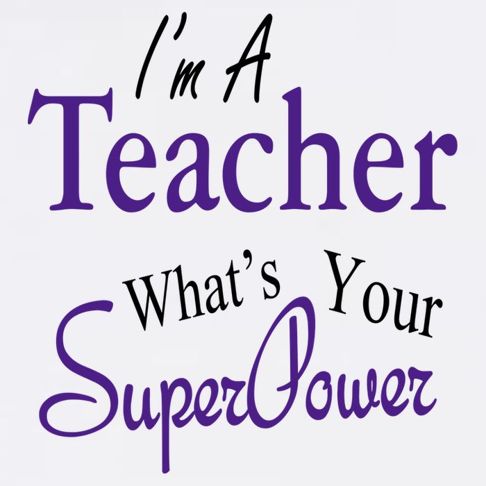 I Teach What's Your Super Power Garment-Dyed Sweatshirt